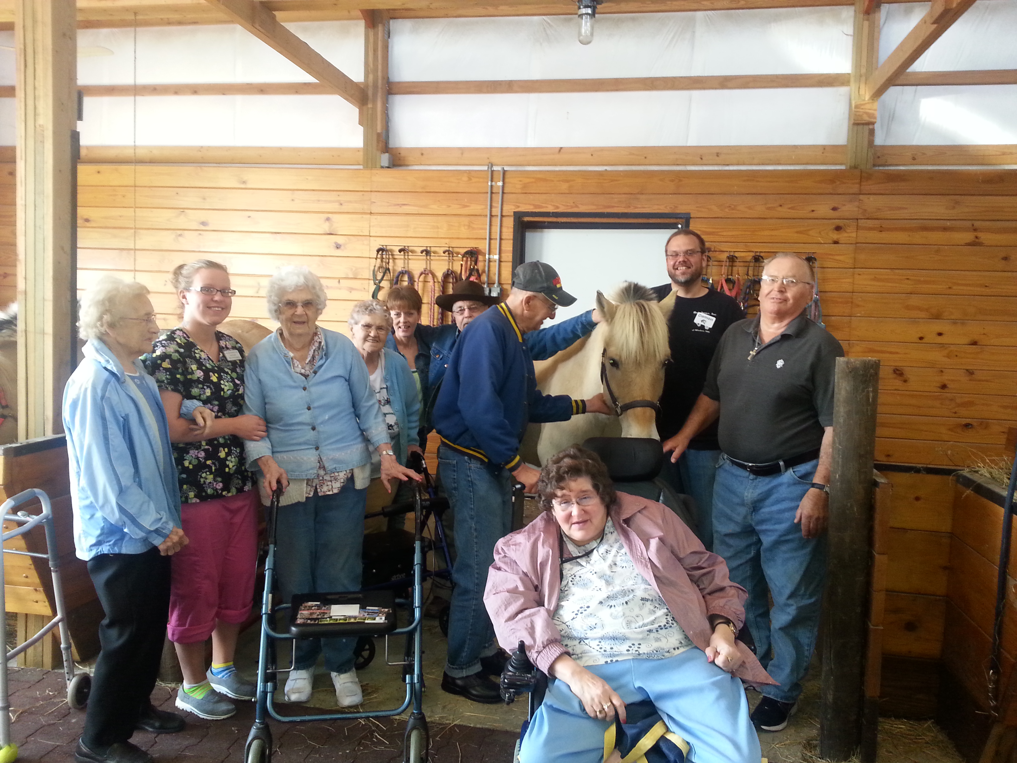 Horse outing at Lakeview Assisted Living